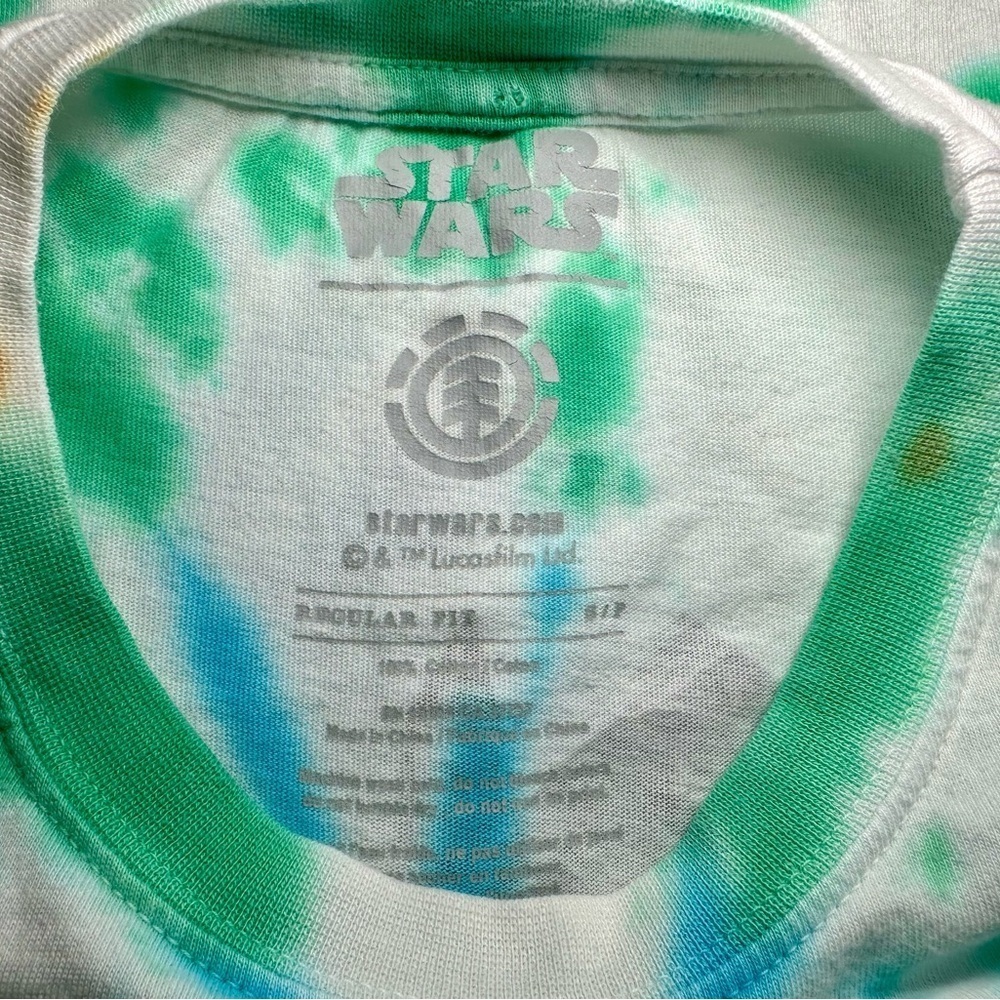 Element x Star Wars Men's T-Shirt White Multicolor Tie-Dye Size S/P​​​​ - Picture 8 of 10